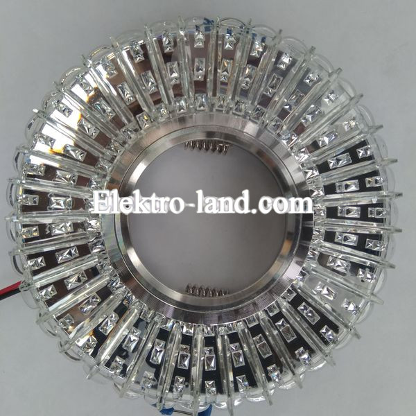 Встраиваемый светильник Feron 7312B с LED подсветкой потолочный точечный 